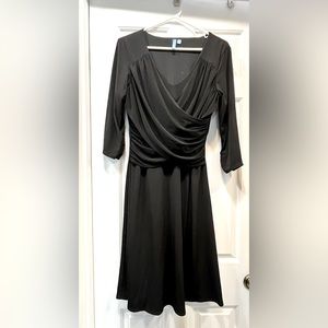 B-Slim black ruched slimming dress- size PL